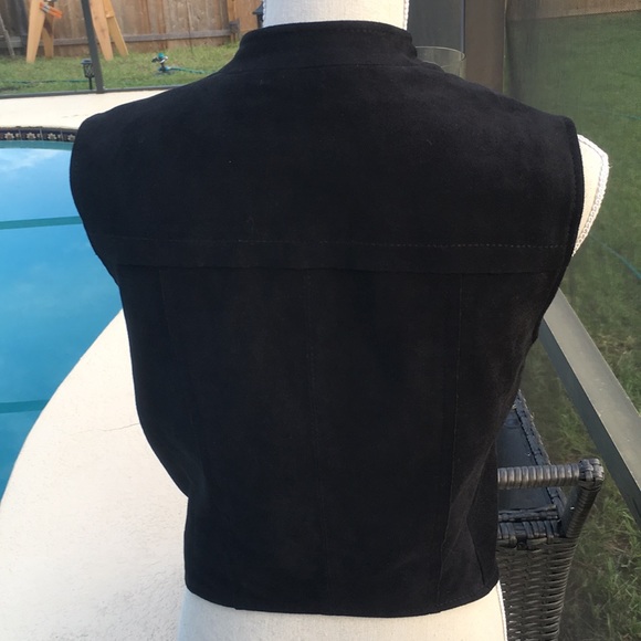 SOLD BCBG Suede Moto Vest - Picture 8 of 8
